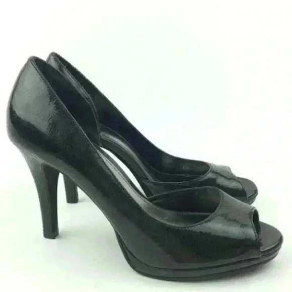 New Alfani Heels 6.5 Glory Glitter Dorsay Peep Toe - Picture 2 of 9